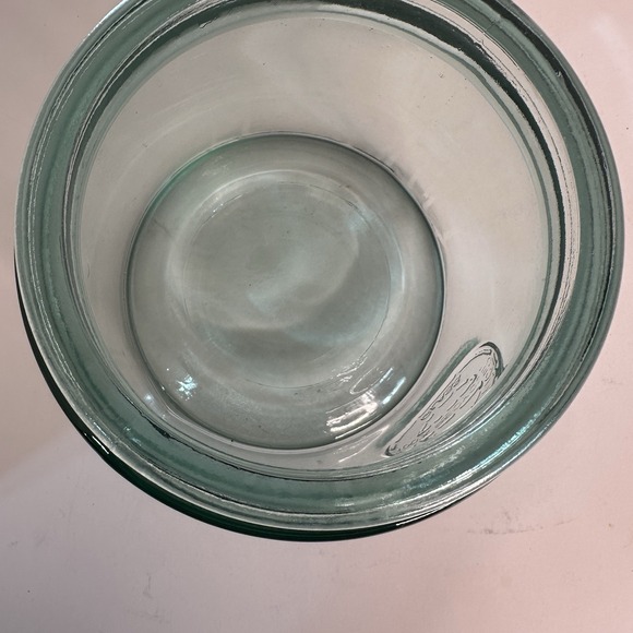 Empty Glass Jar with Natural Cork Lid Authentic Recycled Glass Farmhouse Storage - Picture 5 of 6